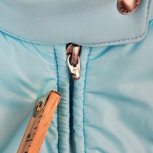 Escada Sport Quilted Jacket Womens US Light Blue Insulated Hip Length DE - Picture 16 of 16